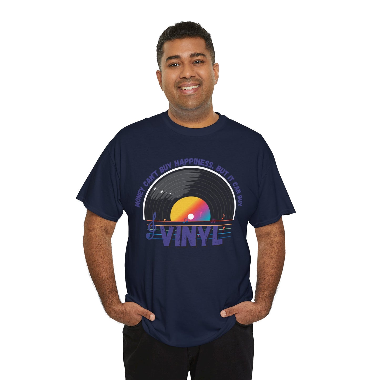 'Money Can't Buy Happiness, But It Can Buy Vinyl' Men's T-Shirt