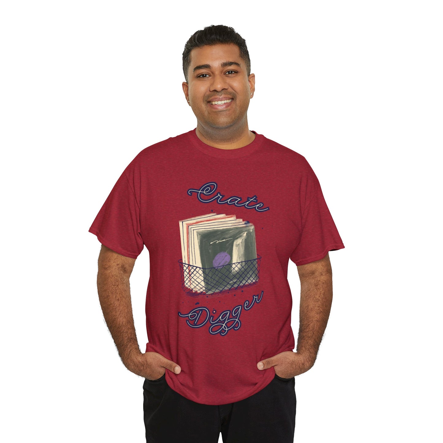 'Crate Digger' Vinyl Records Men's T-Shirt