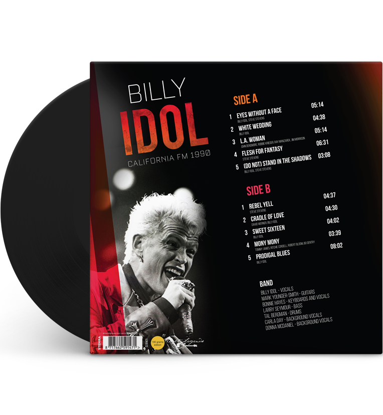 Billy Idol – California FM 1990 (12-Inch Album on 180g Vinyl)
