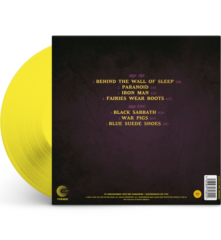 Black Sabbath – The Sunday Show: Live in London, 1970 (Special Edition 12-Inch Album on Yellow Vinyl)