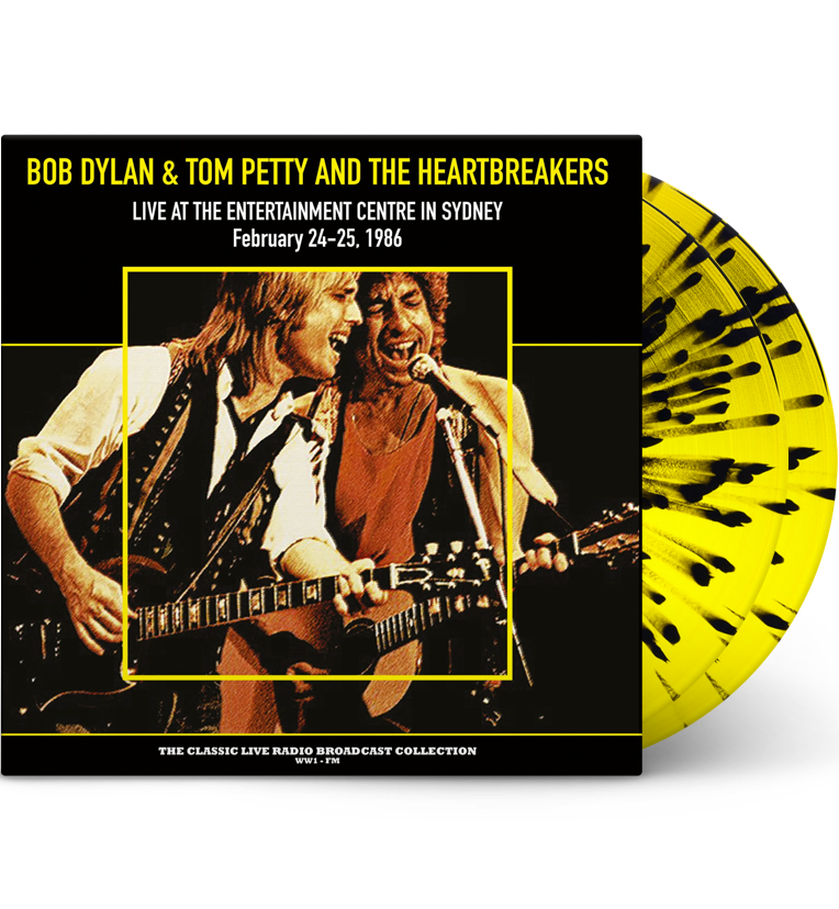 Bob Dylan & Tom Petty and the Heartbreakers – Live in Sydney 1986 (Limited Edition Double-LP on 180g Yellow/Black Splatter Vinyl)