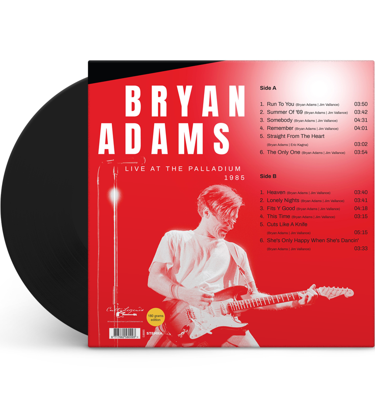 Bryan Adams – Live at the Palladium, 1985 (12-Inch Album on 180g Vinyl)
