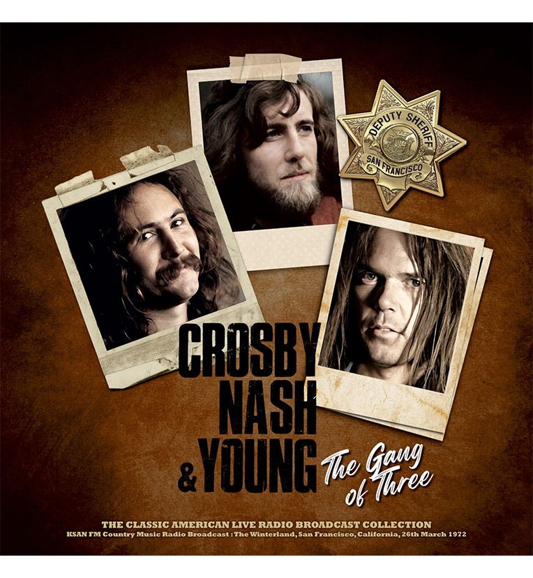 Crosby, Nash & Young – The Gang of Three: Winterland, 1972 (Limited Edition 12-Inch Album on 180g Grey Marble Vinyl)