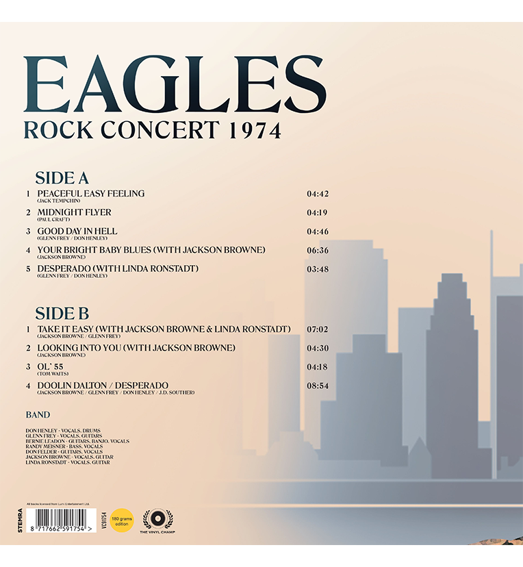Eagles – Rock Concert 1974 (Limited Edition 12-Inch Album on 180g Green Vinyl)