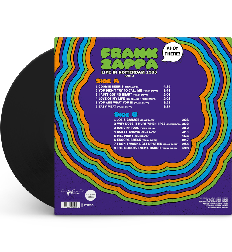 Frank Zappa – Live in Rotterdam, 1980 (2-LP Vinyl Bundle)