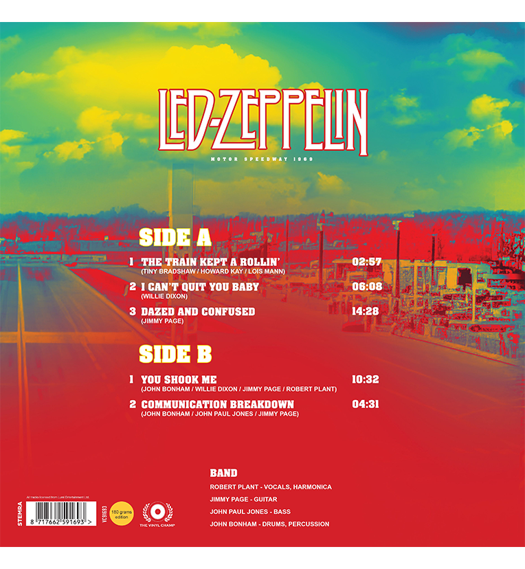 Led Zeppelin – Motor Speedway 1969 (Limited Edition 12-Inch Album on 180g Transparent Green Vinyl)