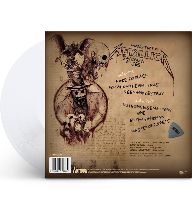 Metallica – Sandman Rises: Woodstock ’94 (Limited Edition 12-Inch Album on Transparent Amethyst Vinyl)