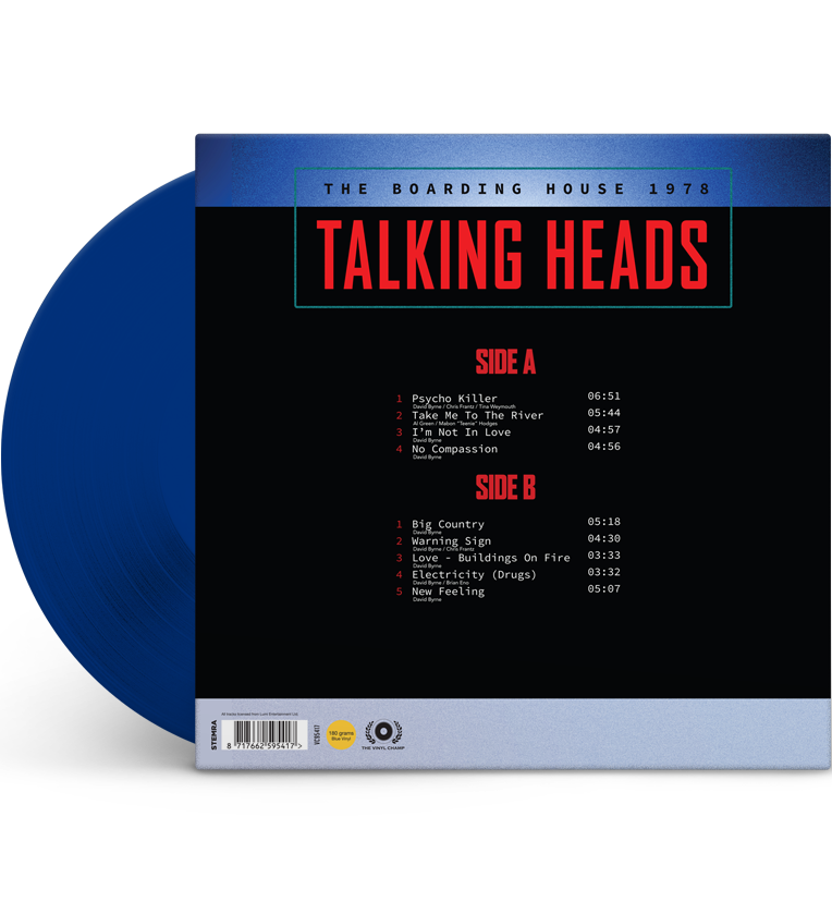 Talking Heads – The Boarding House 1978 (Limited Edition 12-Inch Album on 180g Blue Vinyl)
