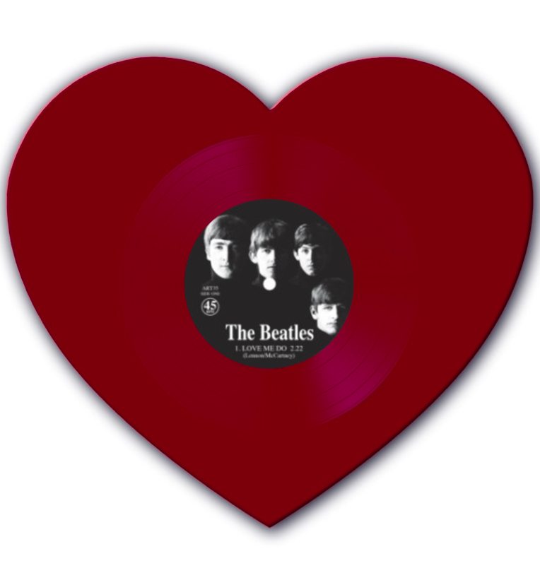 The Beatles – Love Me Do (Heart-Shaped Red Vinyl)