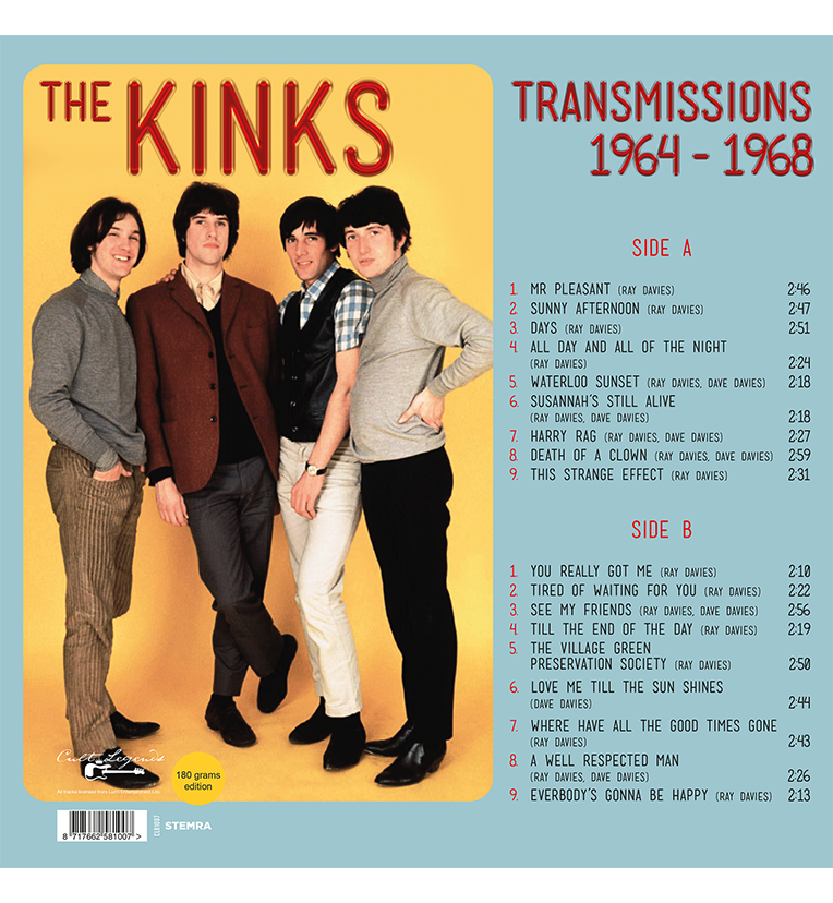 The Kinks – Transmissions 1964–1968 (12-Inch Album on 180g Vinyl)