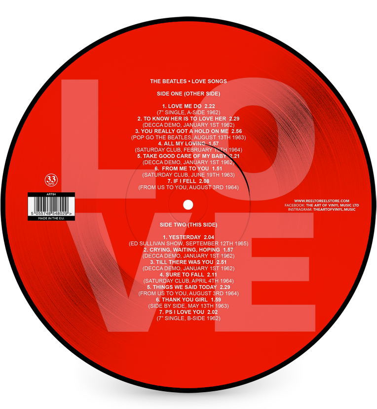 The Beatles – Love Songs (Limited Edition 12-Inch Picture Disc)
