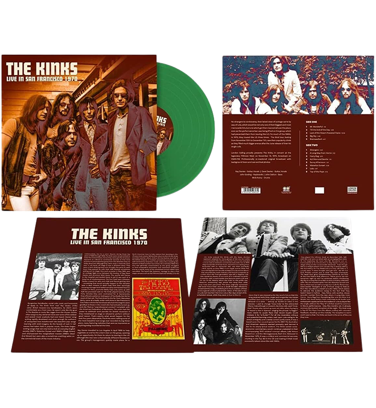 The Kinks – Live in San Francisco, 1970 (Limited Edition 12-Inch Album on 180g Green Vinyl)