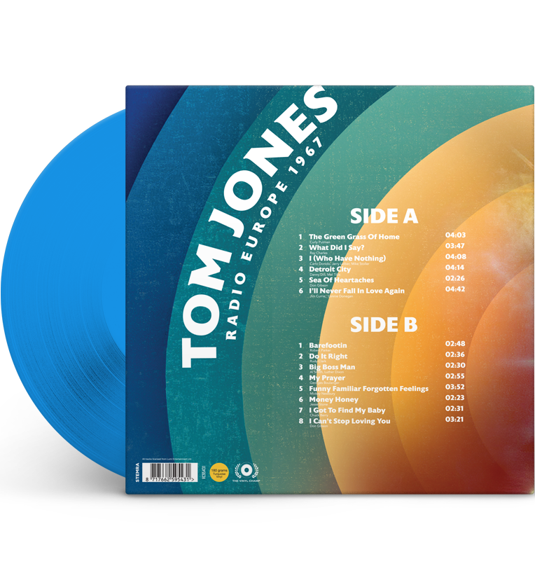Tom Jones – Radio Europe 1967 (Limited Edition 12-Inch Album on 180g Blue Vinyl)