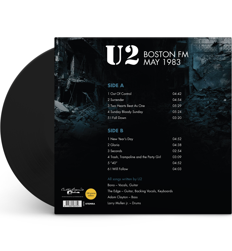 U2 – Live in Boston, May 1983 (12-Inch Album on 180g Vinyl)