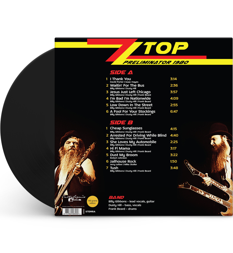 ZZ Top – Preliminator 1980 (12-Inch Album on 180g Vinyl)
