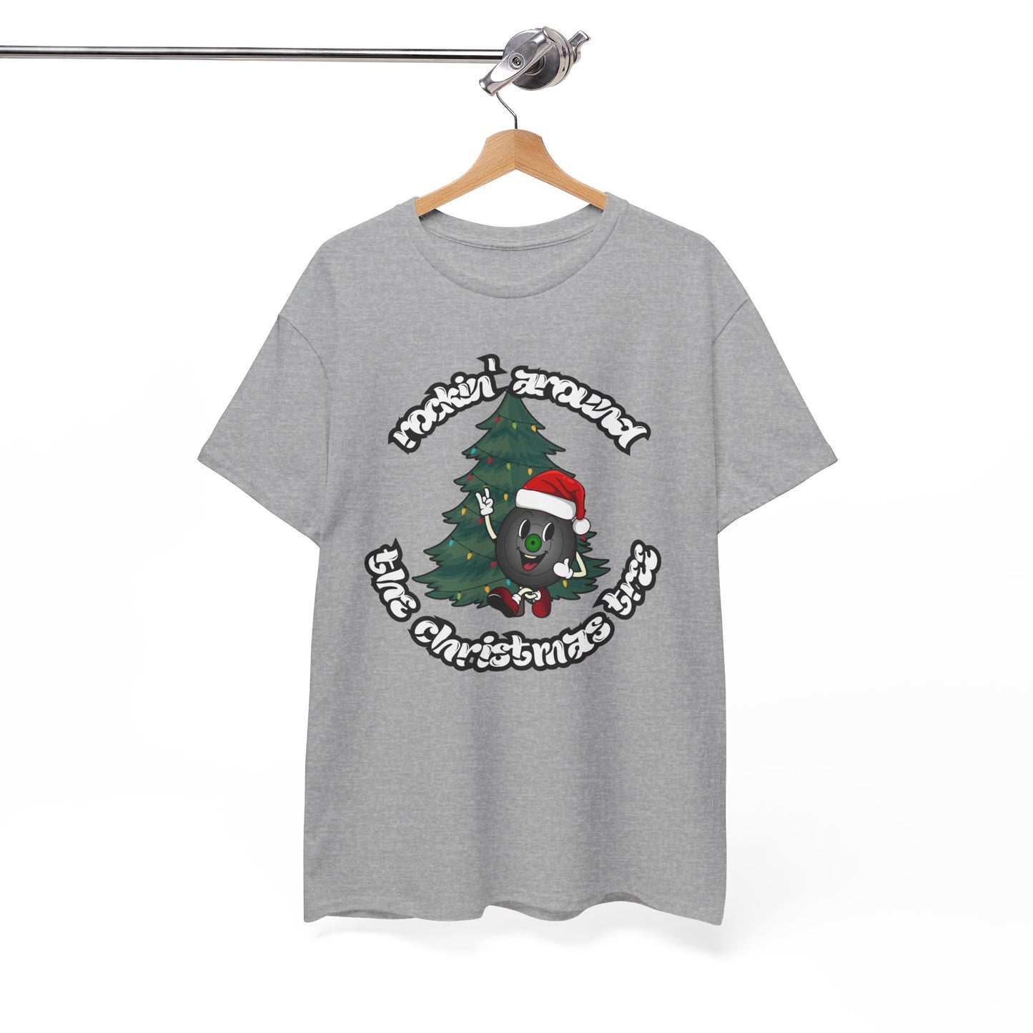 "Rockin' Around The Christmas Tree" Men's Vinyl Record T-Shirt