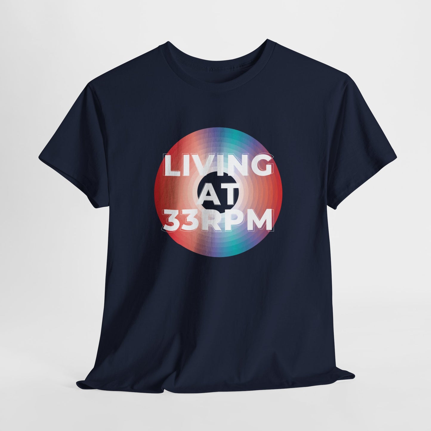 'Living at 33rpm' Men's Vinyl T-Shirt