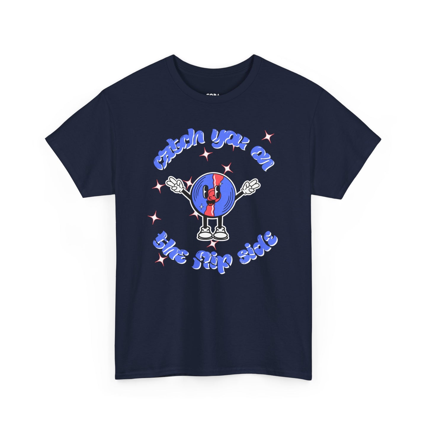 'Catch You On The Flip Side' Men's Vinyl T-Shirt