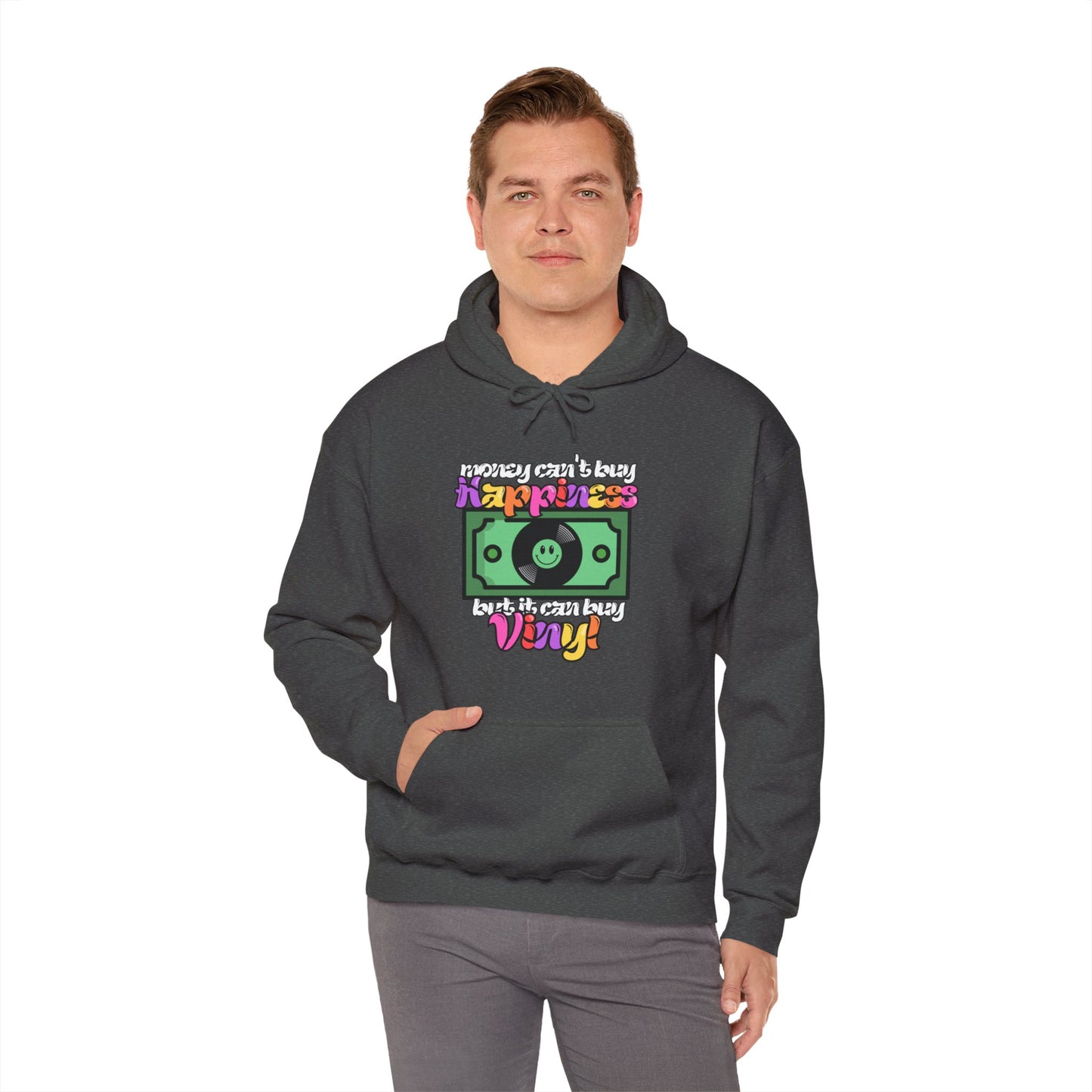 'Money Can't Buy Happiness, But It Can Buy Vinyl' Men's Hoodie