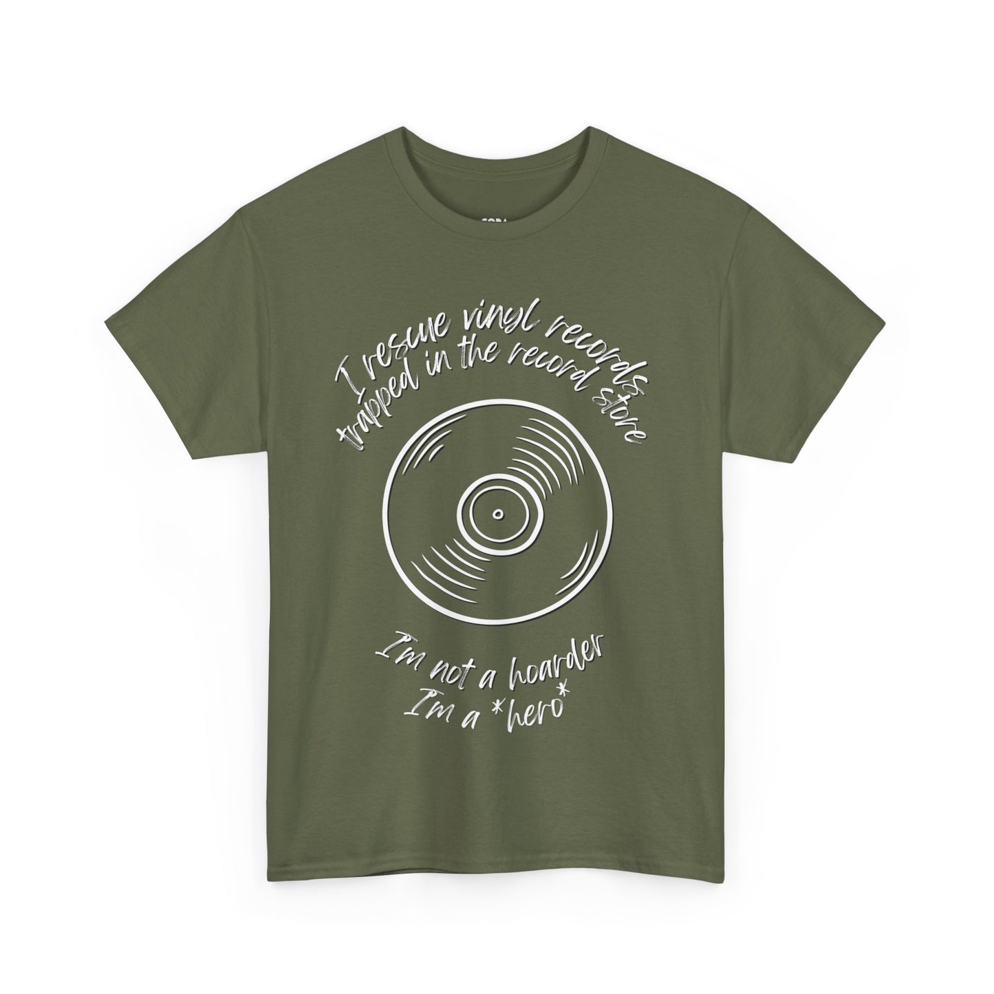 'I'm Not a Hoarder, I'm a Hero' Men's Vinyl T-Shirt