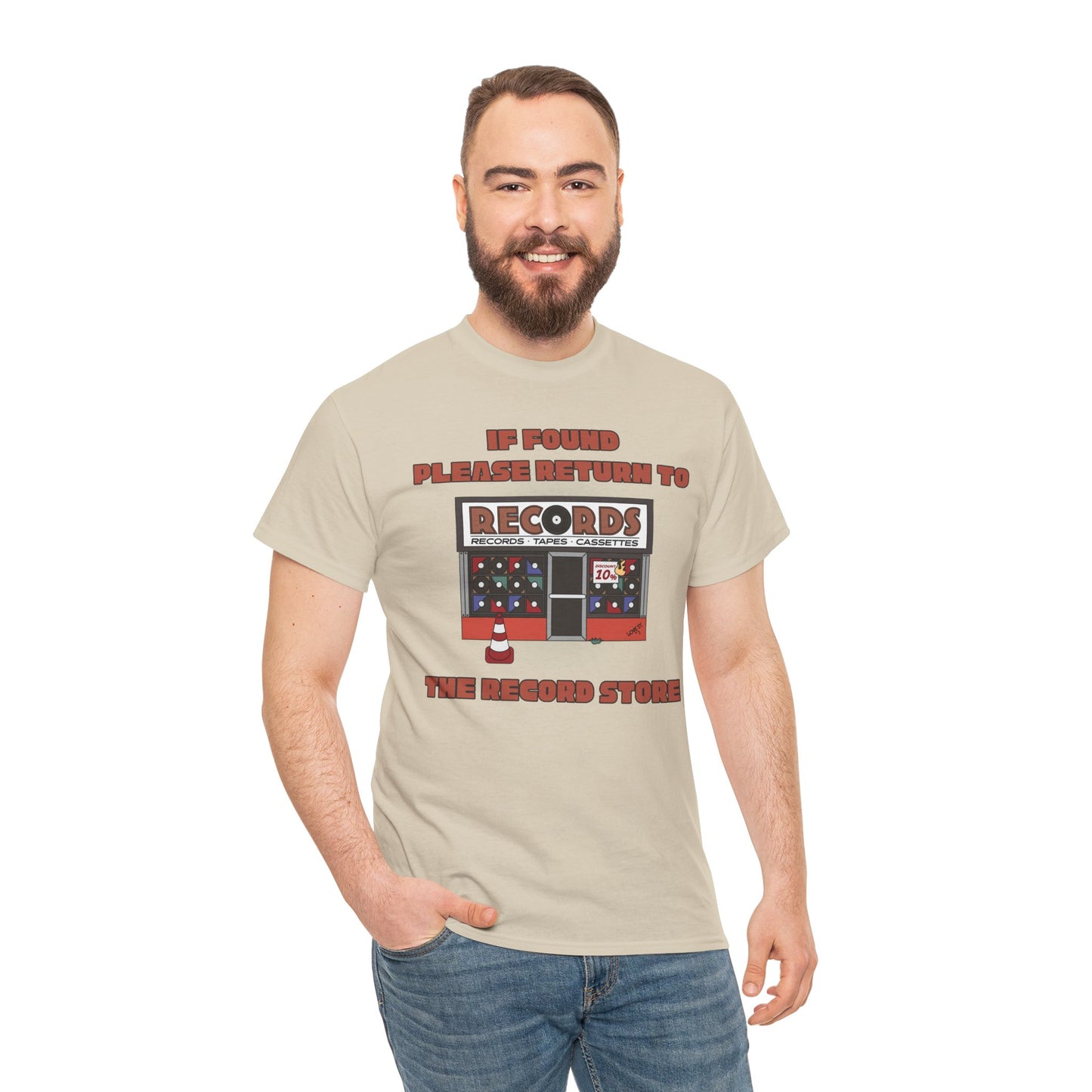 'If Found, Please Return to the Record Store' Men's T-Shirt