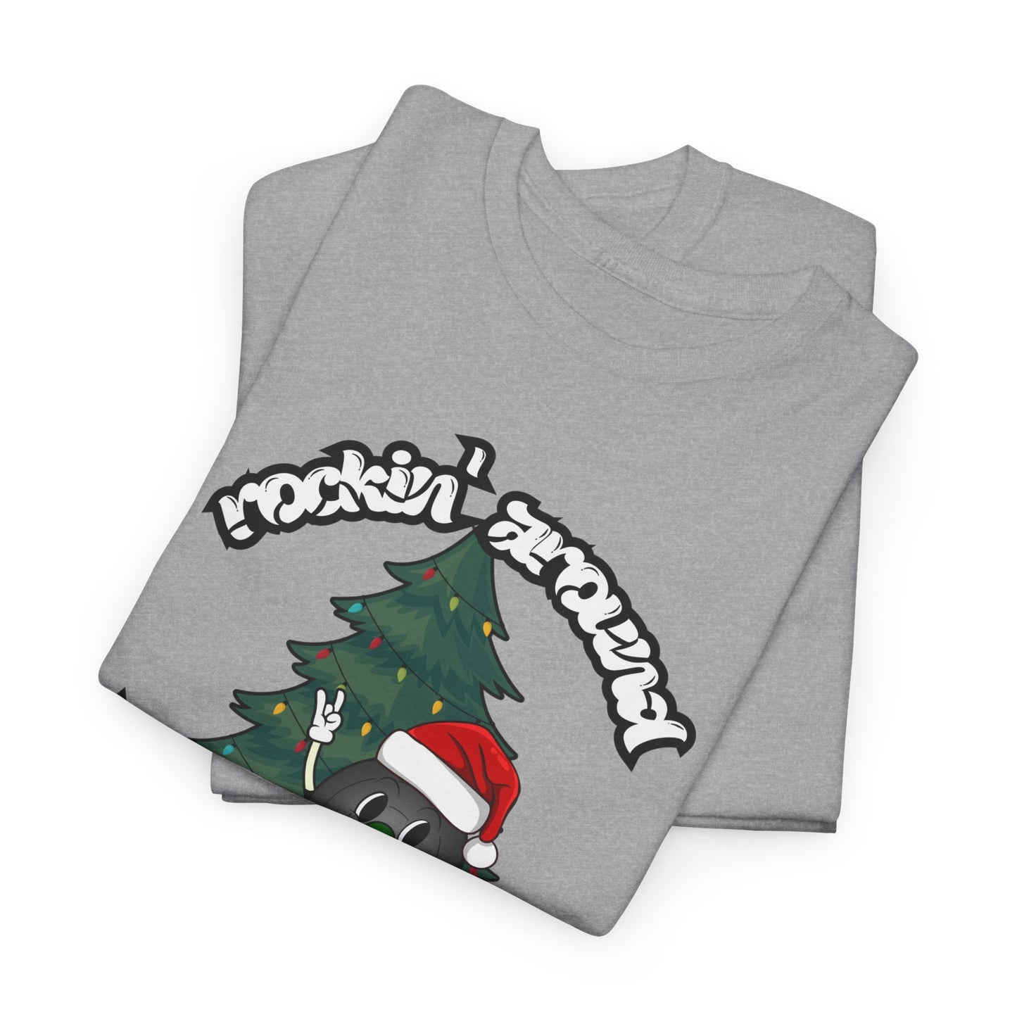 "Rockin' Around The Christmas Tree" Men's Vinyl Record T-Shirt