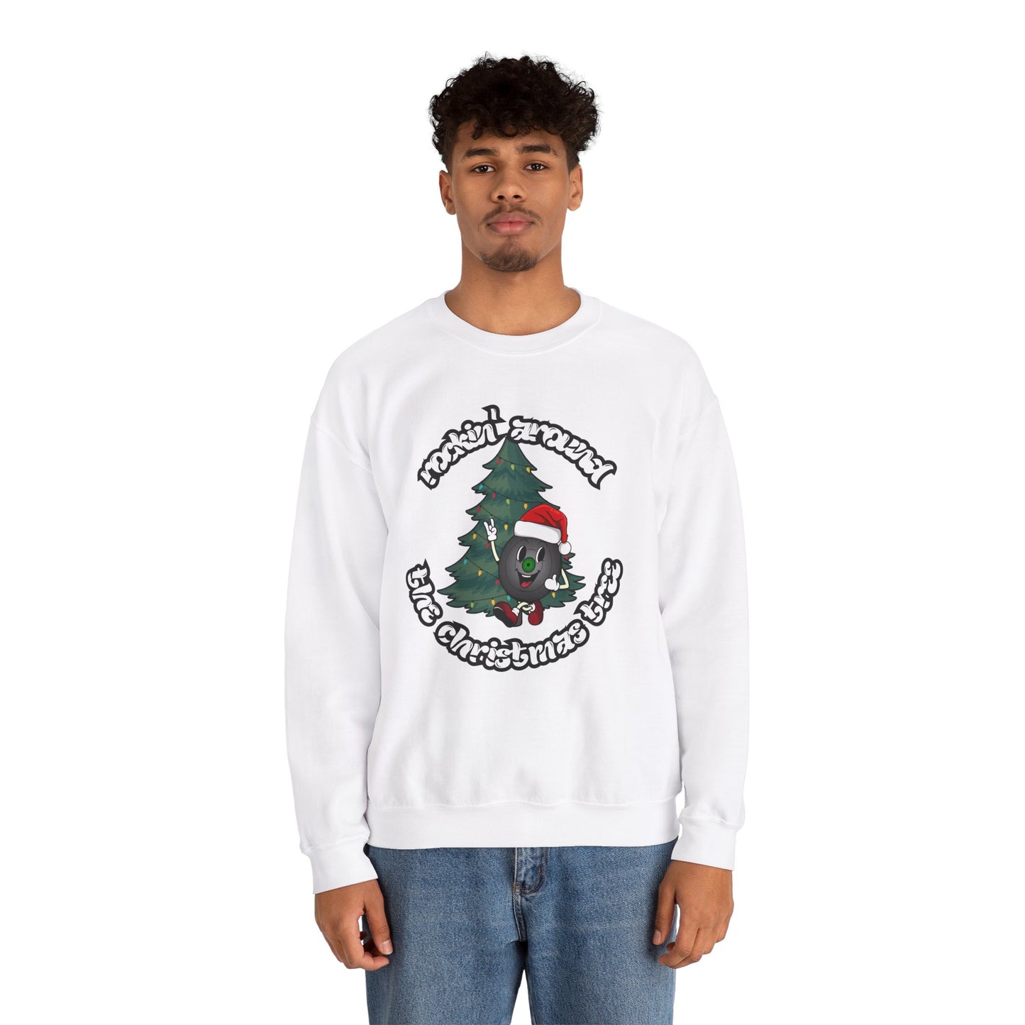 "Rockin' Around The Christmas Tree" Vinyl Record Sweatshirt