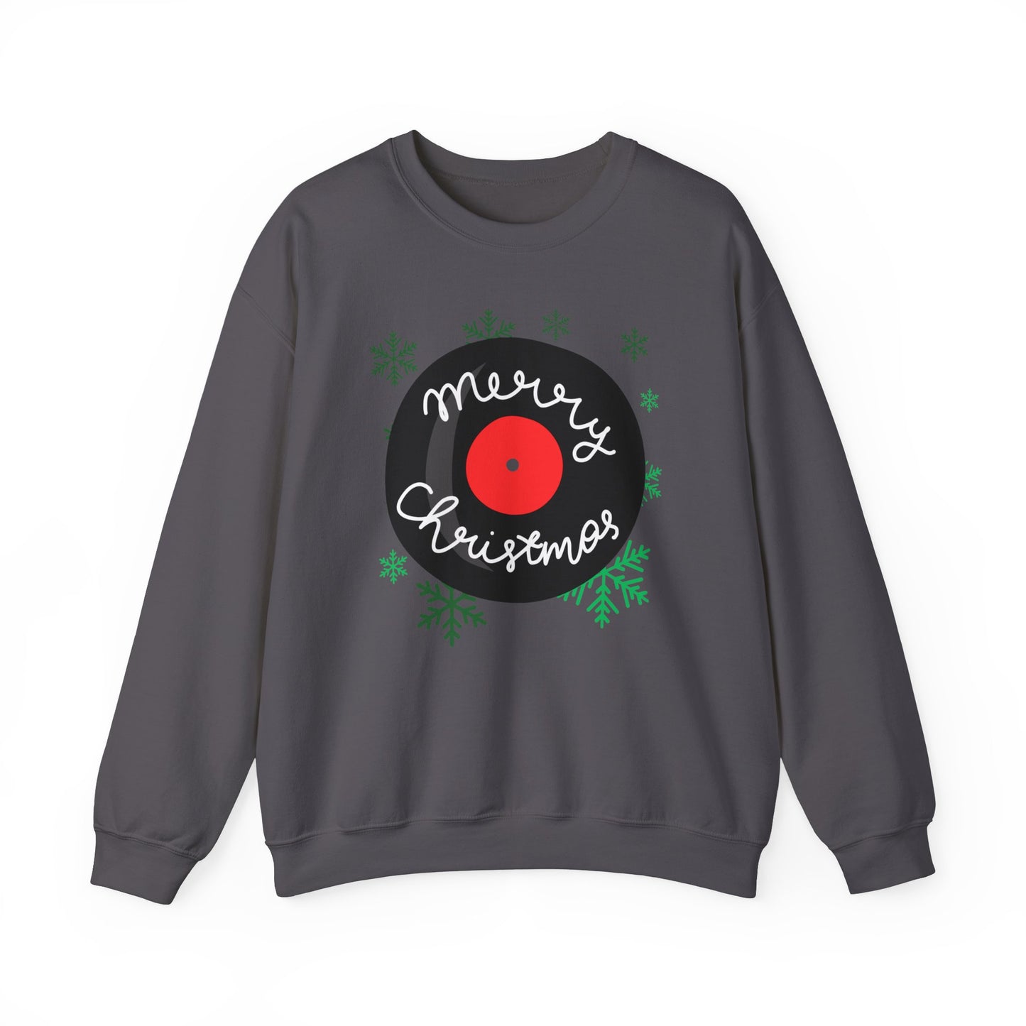 'Merry Christmas' Vinyl Record Sweatshirt