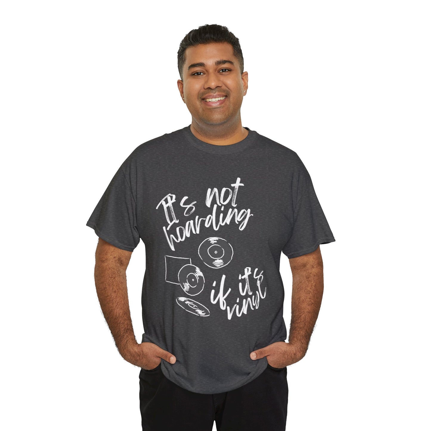 'It's Not Hoarding If It's Vinyl' Men's T-Shirt