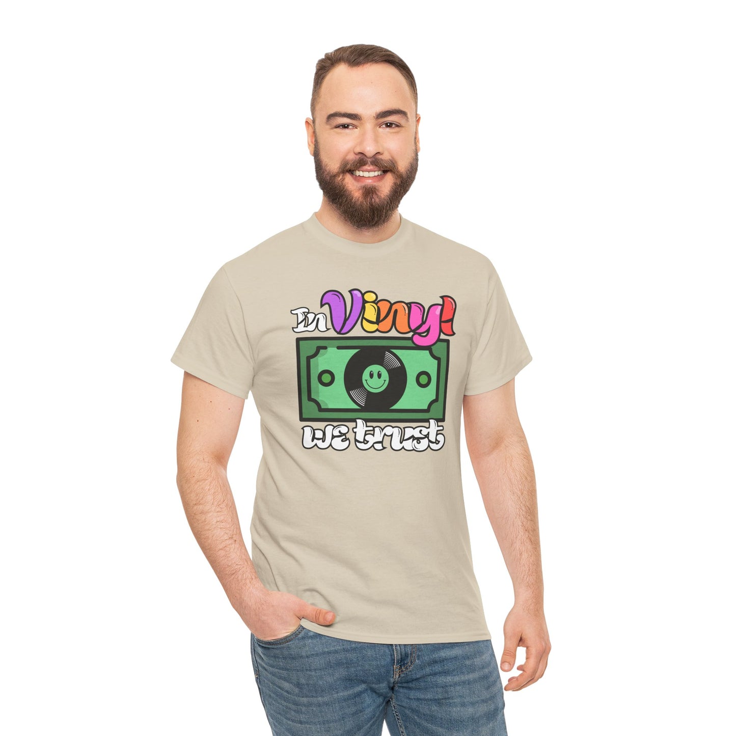 'In Vinyl We Trust' Men's T-Shirt