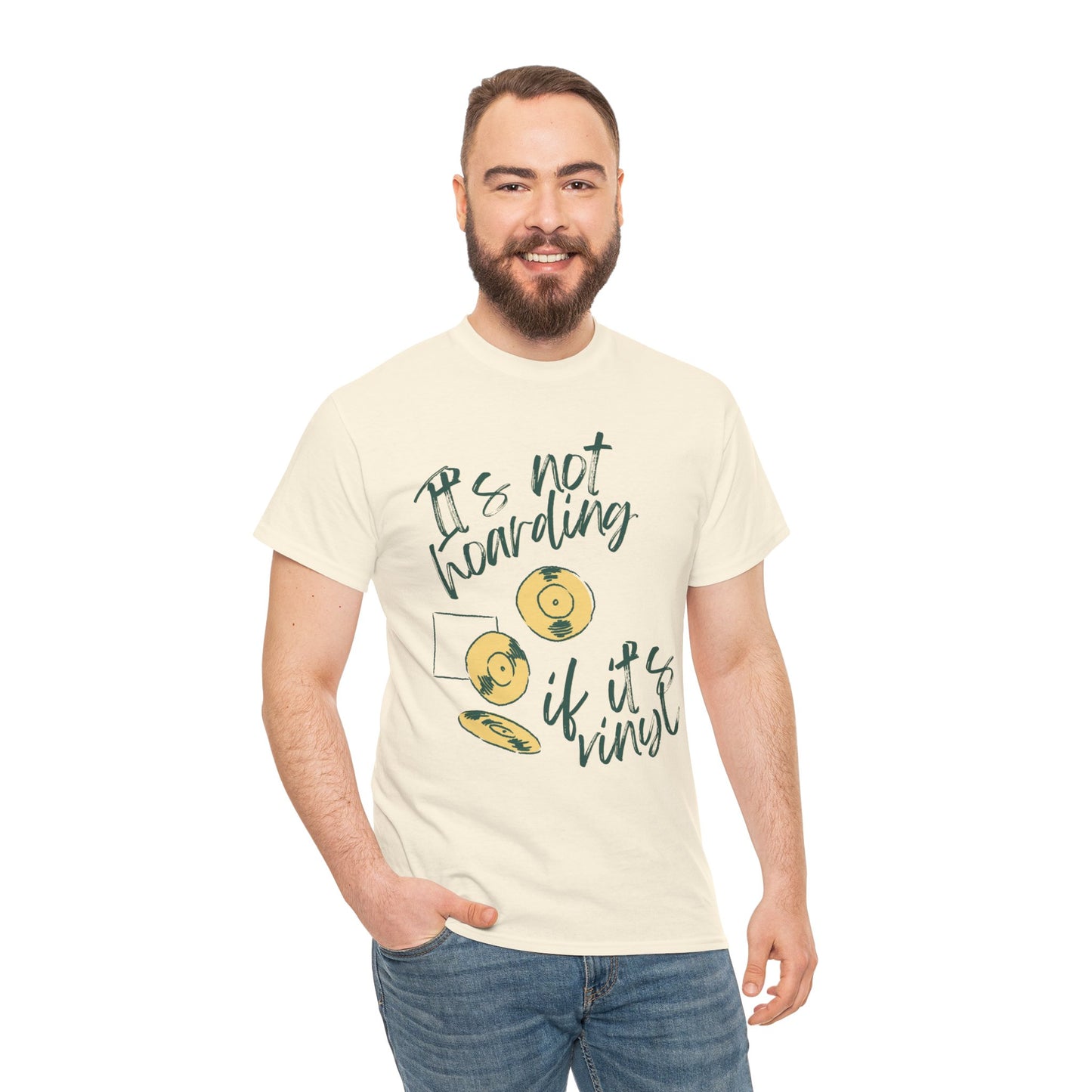 'It's Not Hoarding If It's Vinyl' Men's T-Shirt