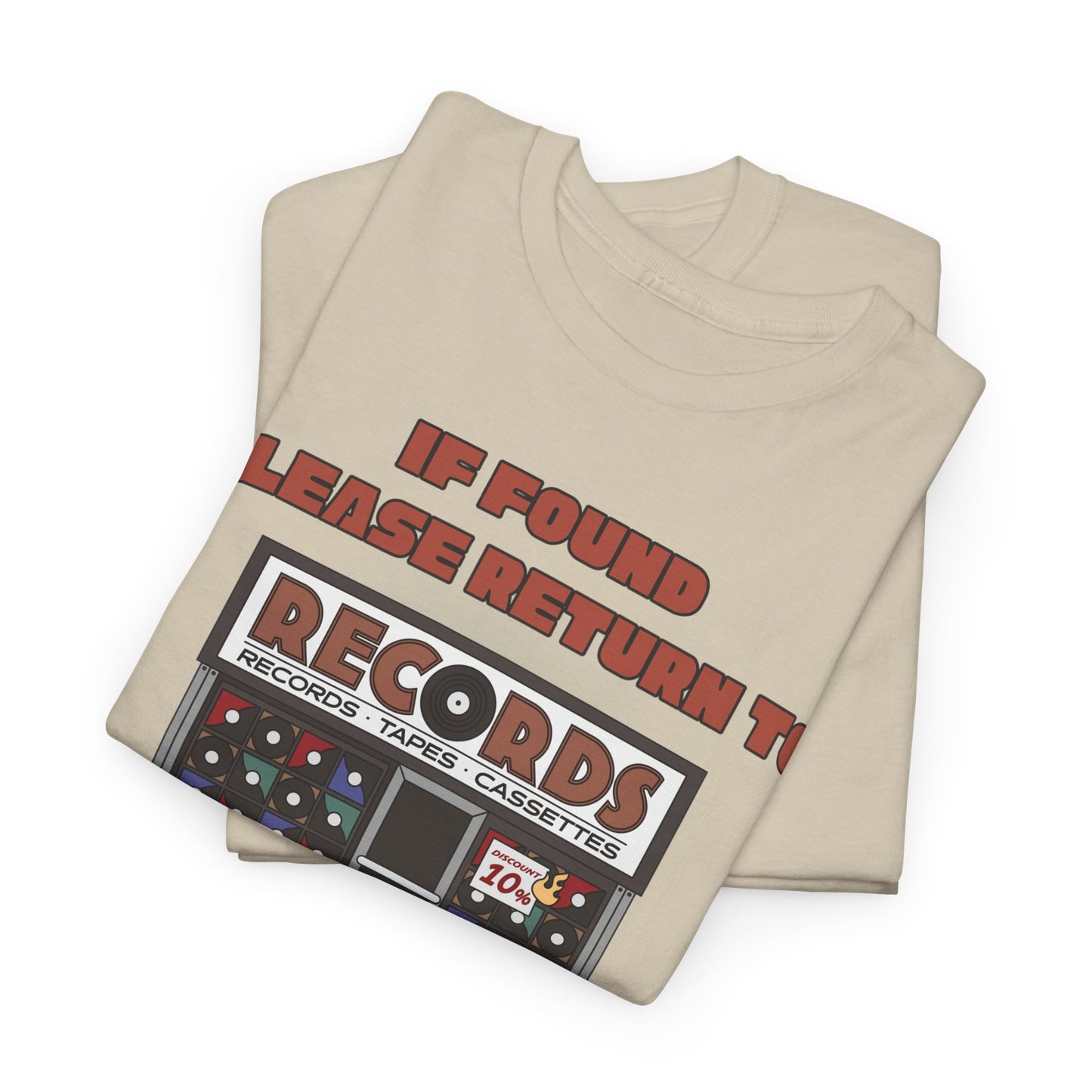 'If Found, Please Return to the Record Store' Men's T-Shirt