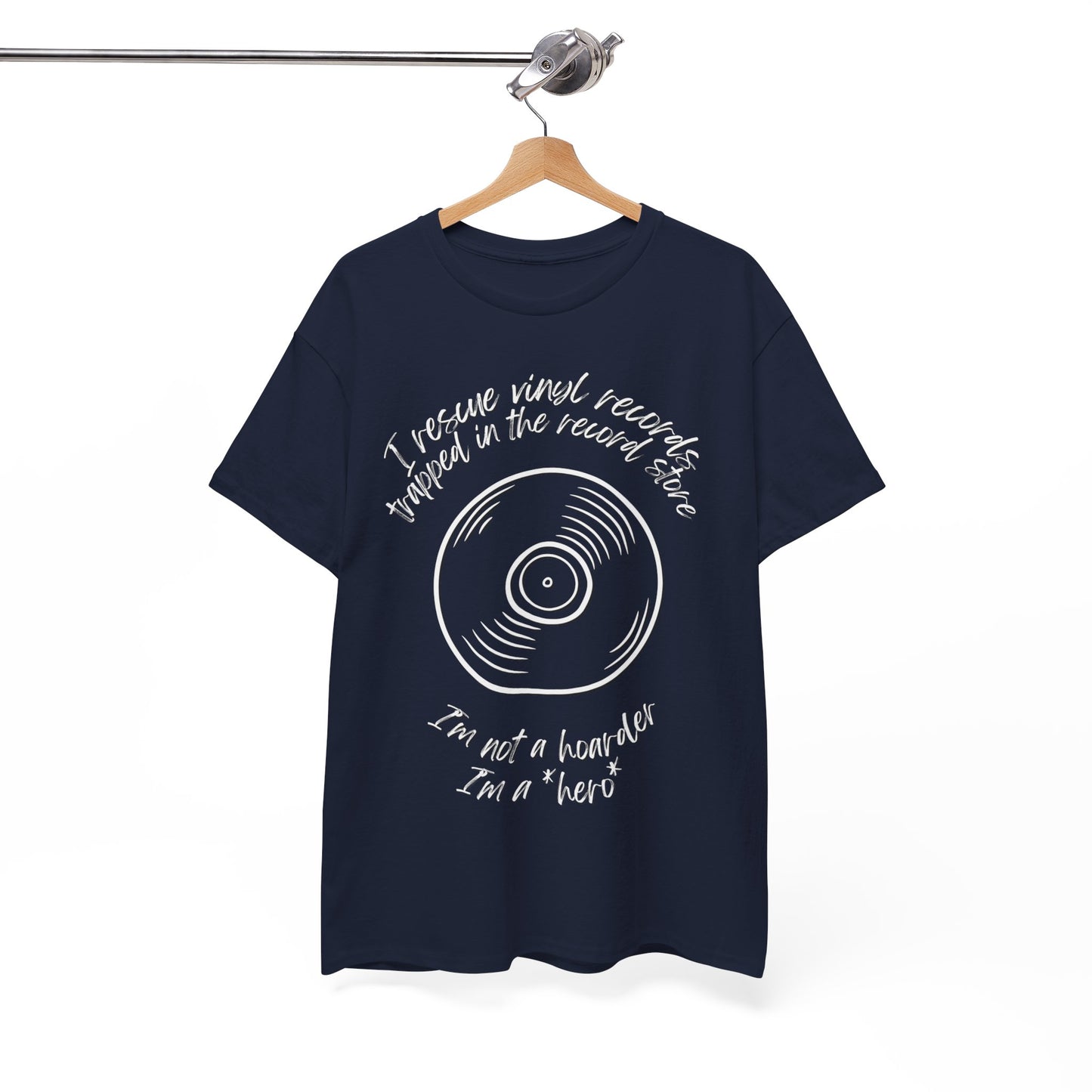 'I'm Not a Hoarder, I'm a Hero' Men's Vinyl T-Shirt