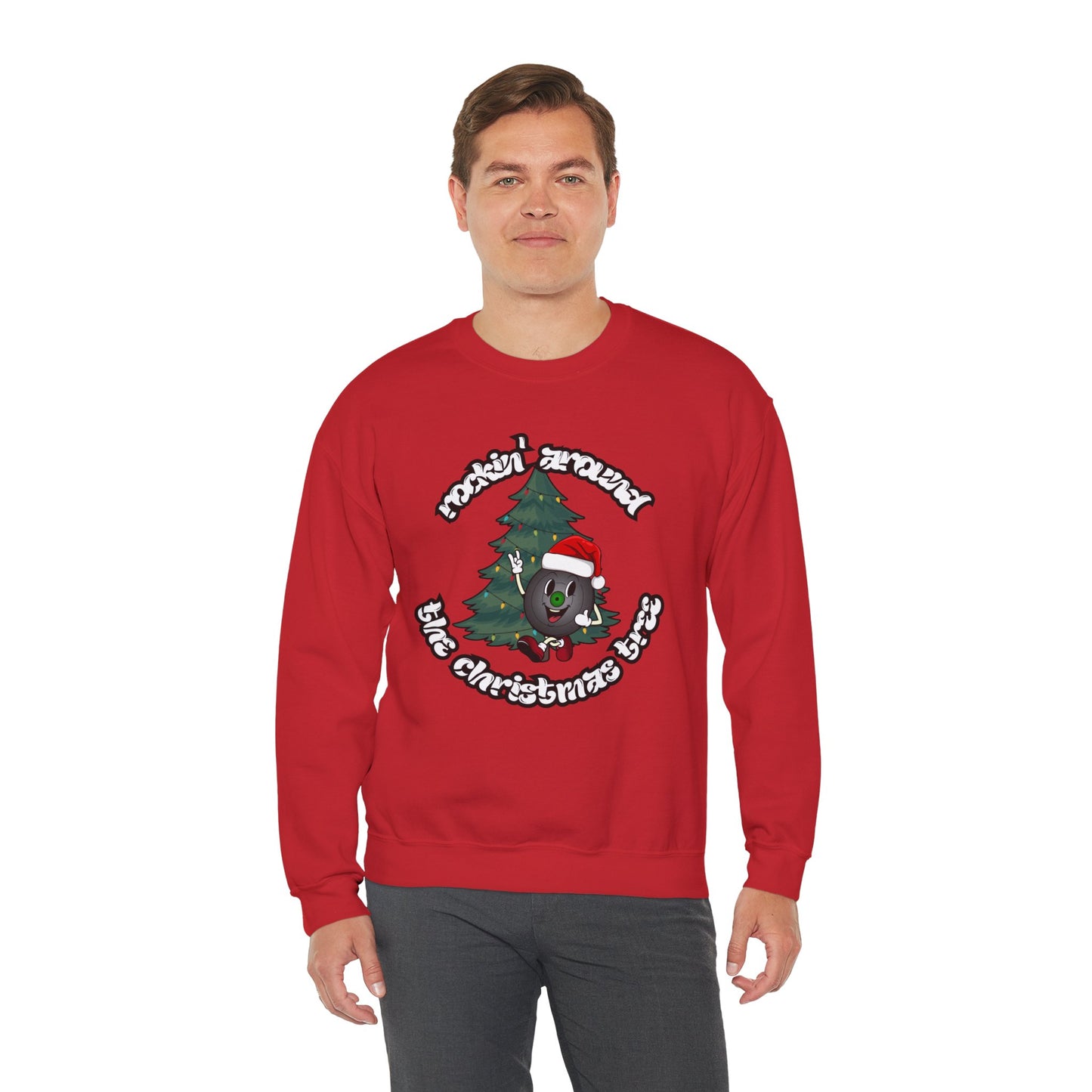 "Rockin' Around The Christmas Tree" Vinyl Record Sweatshirt