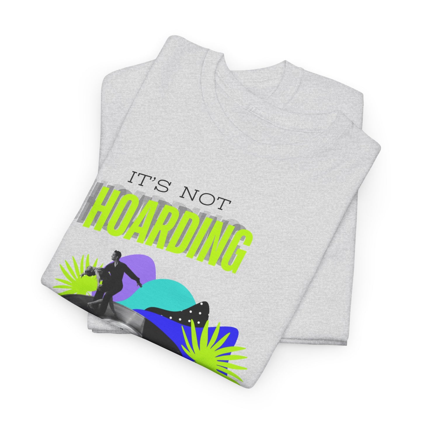 'It's Not Hoarding If It's Vinyl' Flouro Men's T-Shirt