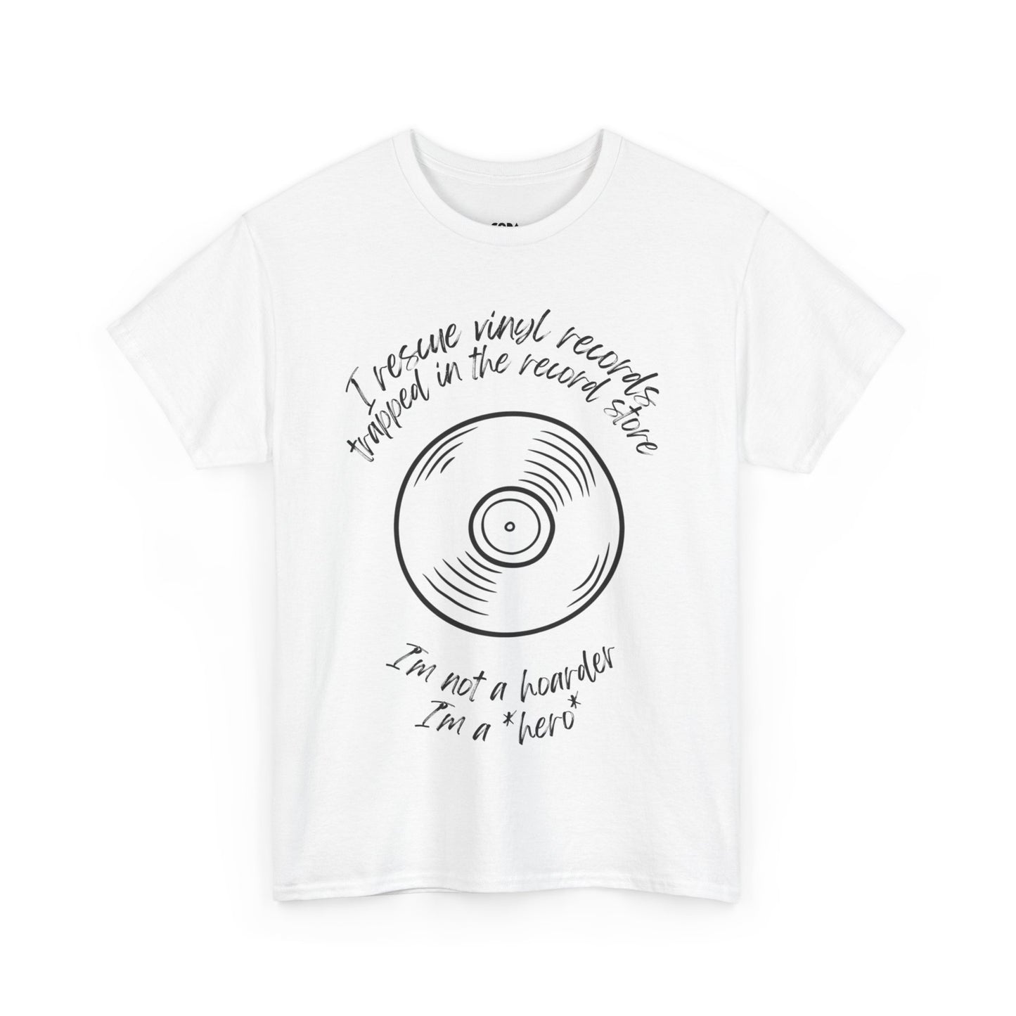 'I'm Not a Hoarder, I'm a Hero' Men's Vinyl T-Shirt