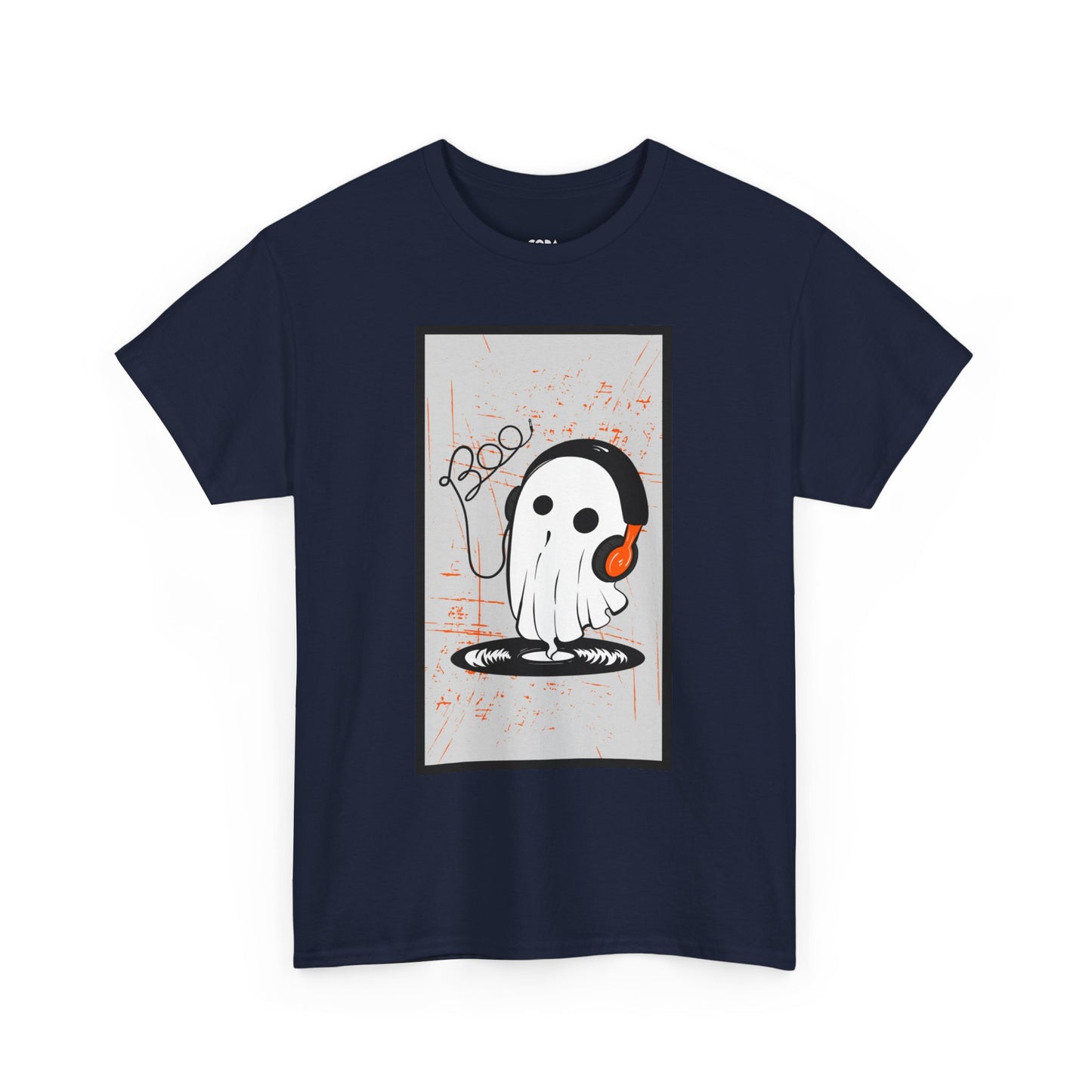 Halloween Ghost Men's Vinyl T-Shirt