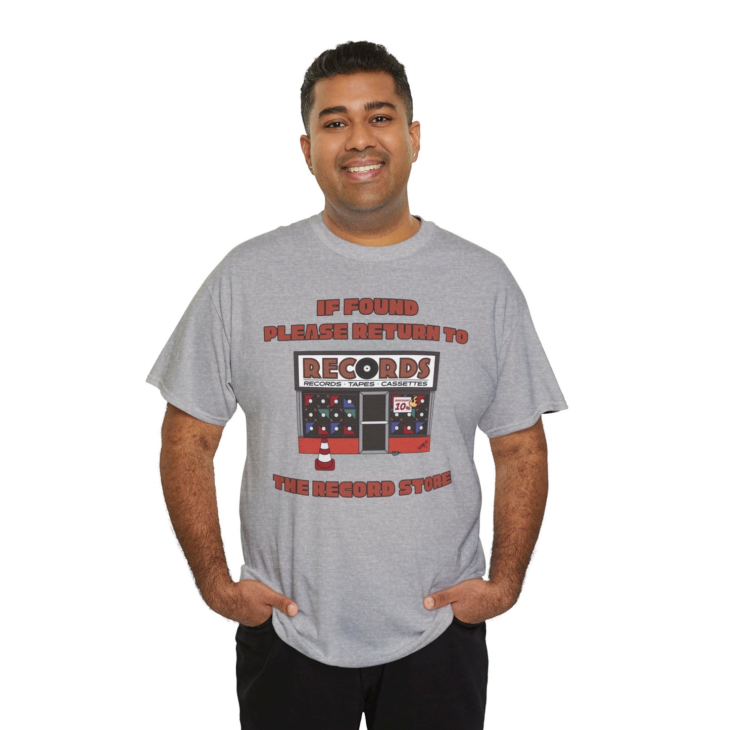 'If Found, Please Return to the Record Store' Men's T-Shirt