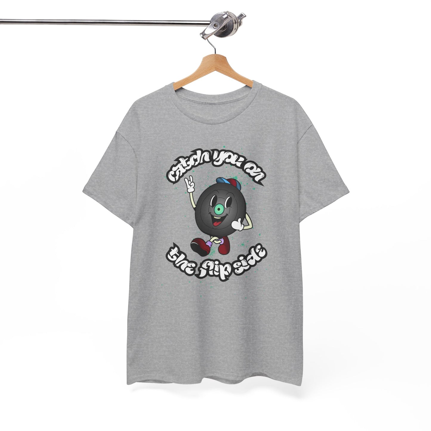 'Catch You On The Flip Side' Men's Vinyl T-Shirt