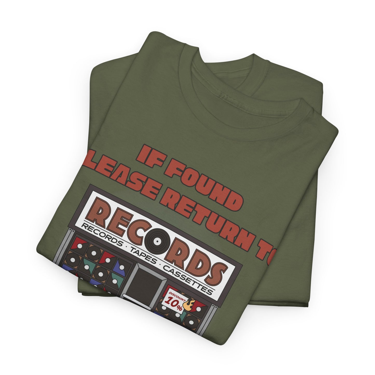 'If Found, Please Return to the Record Store' Men's T-Shirt