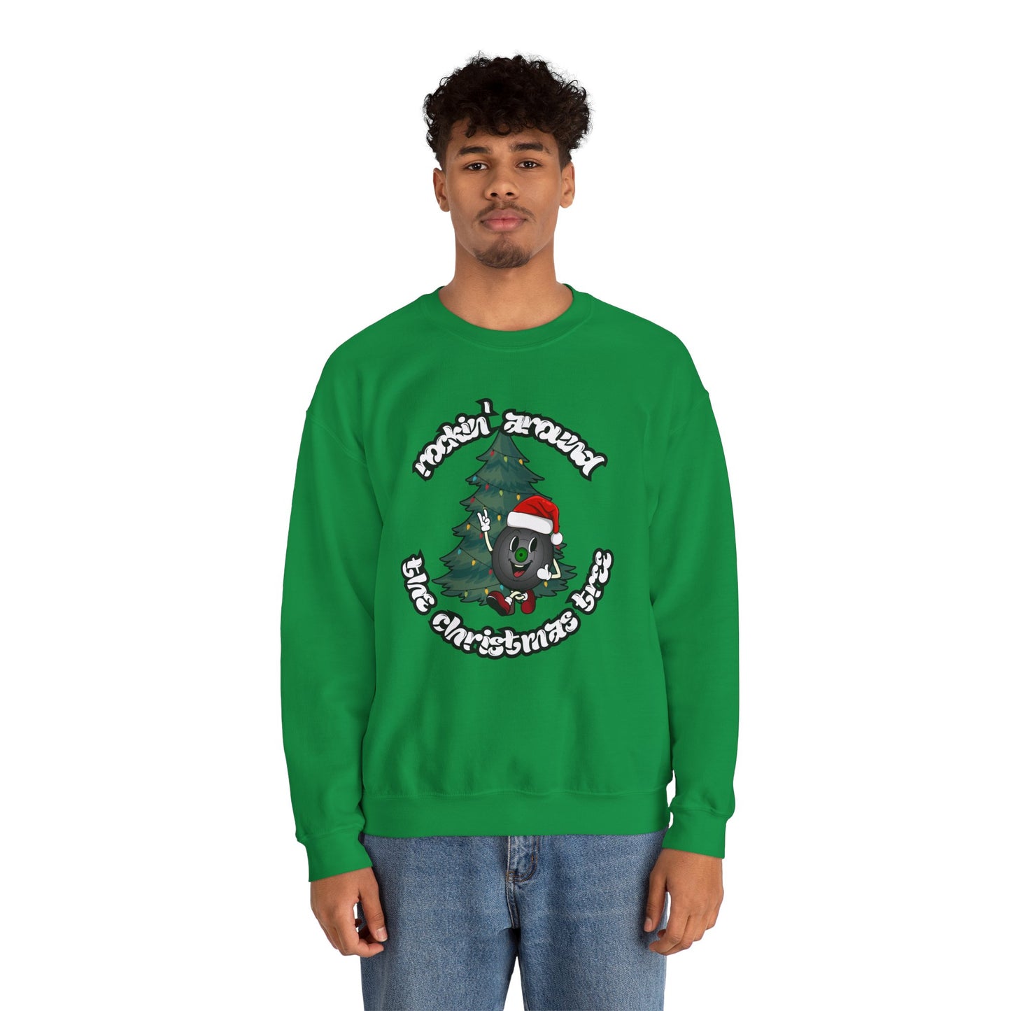 "Rockin' Around The Christmas Tree" Vinyl Record Sweatshirt