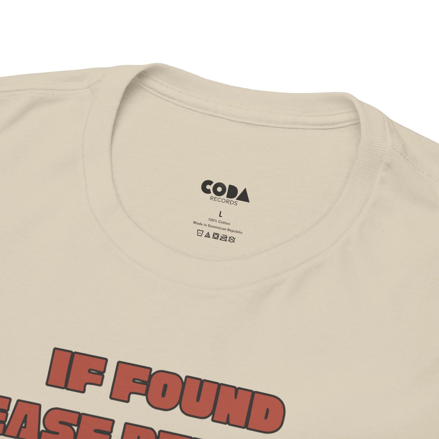 'If Found, Please Return to the Record Store' Men's T-Shirt