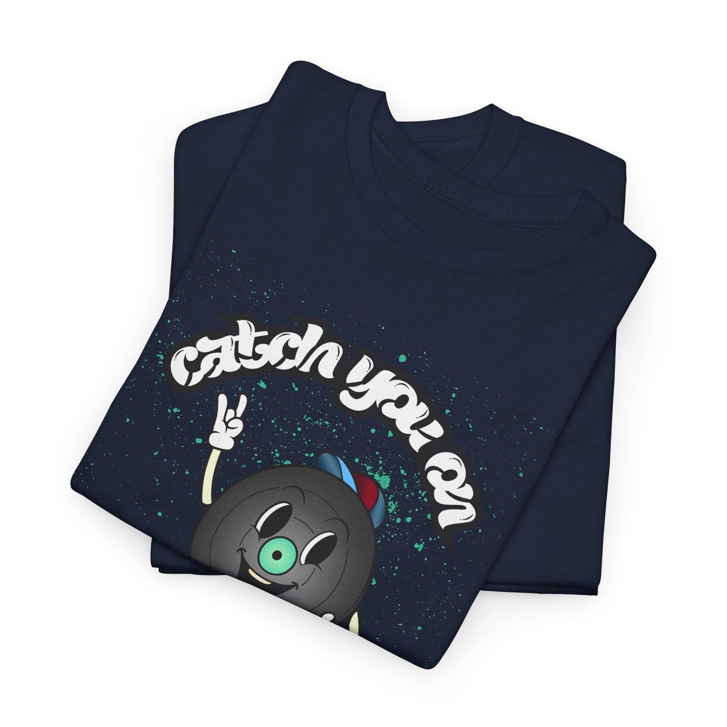 'Catch You On The Flip Side' Men's Vinyl T-Shirt