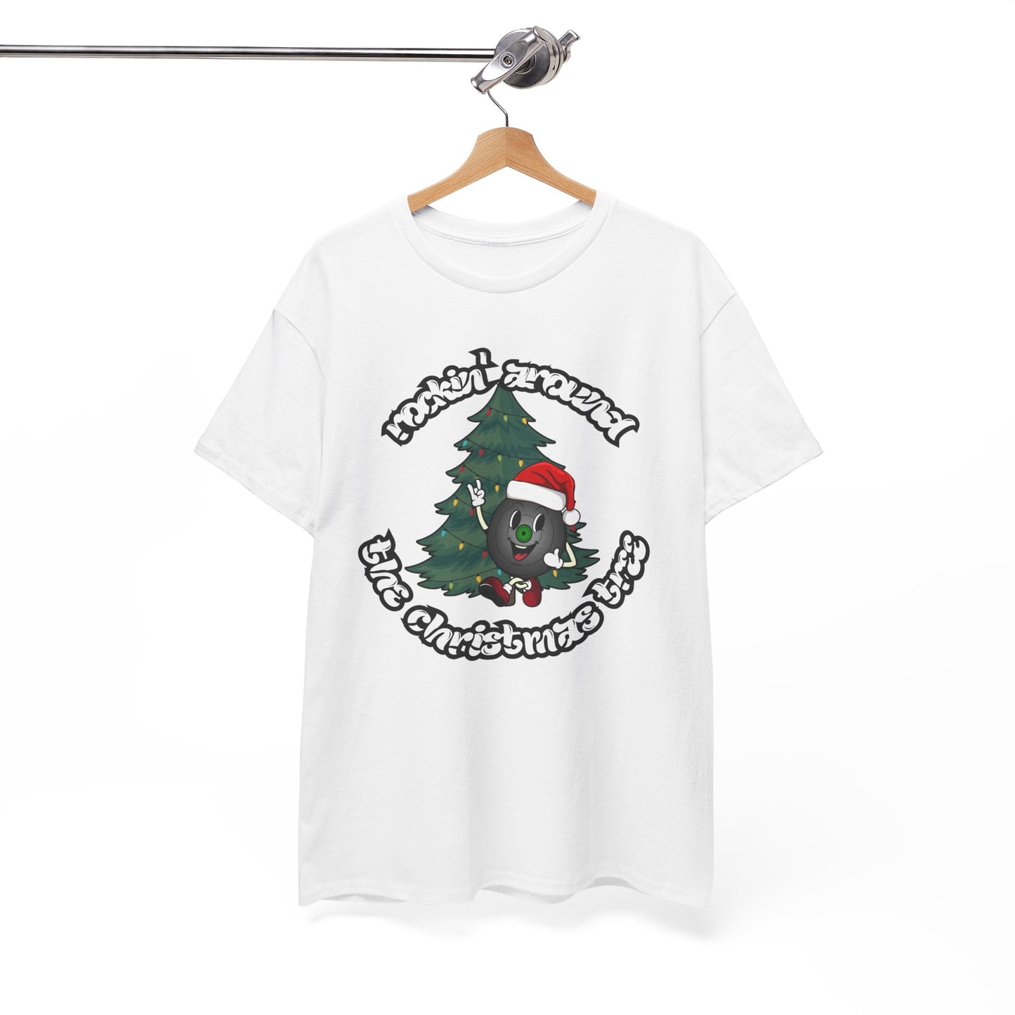 "Rockin' Around The Christmas Tree" Men's Vinyl Record T-Shirt