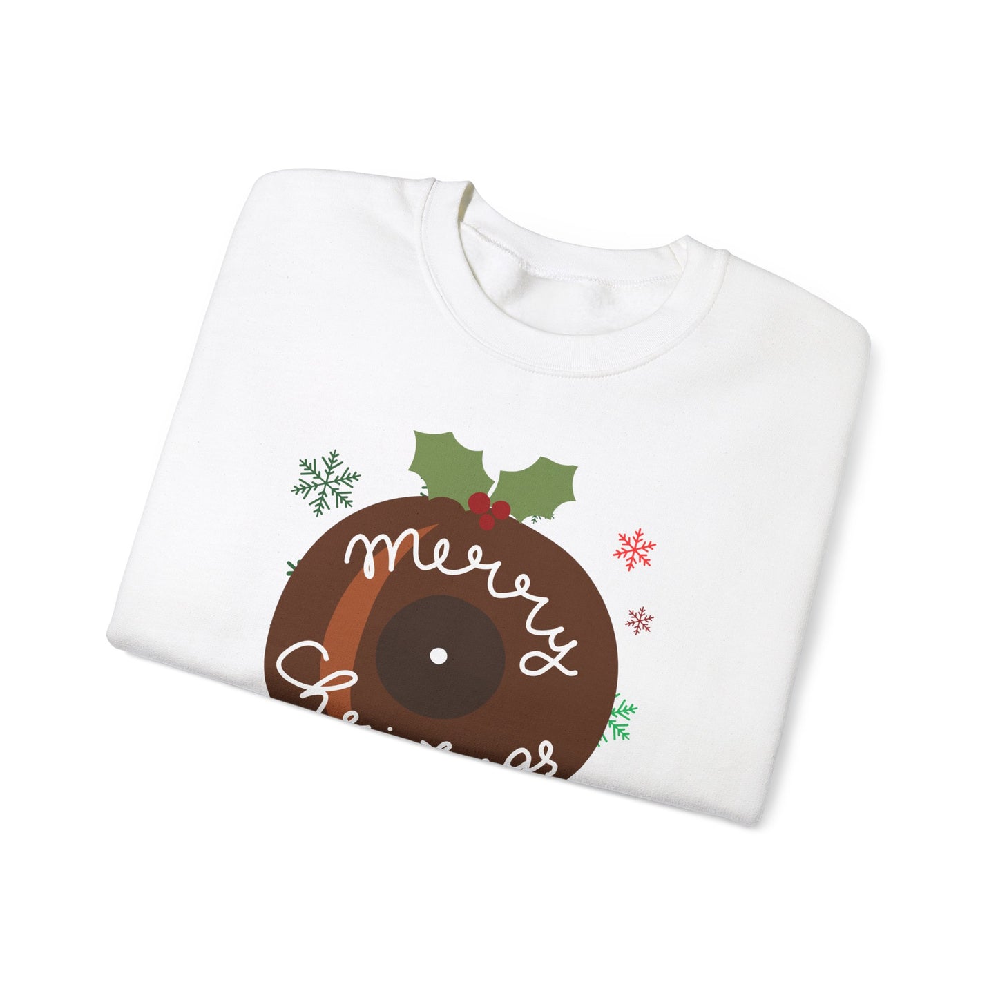 Christmas Pudding Vinyl Record Sweatshirt