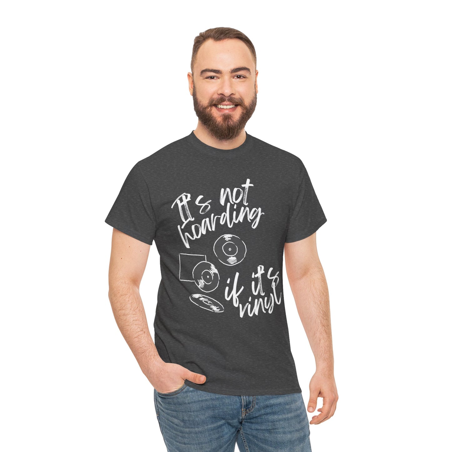 'It's Not Hoarding If It's Vinyl' Men's T-Shirt