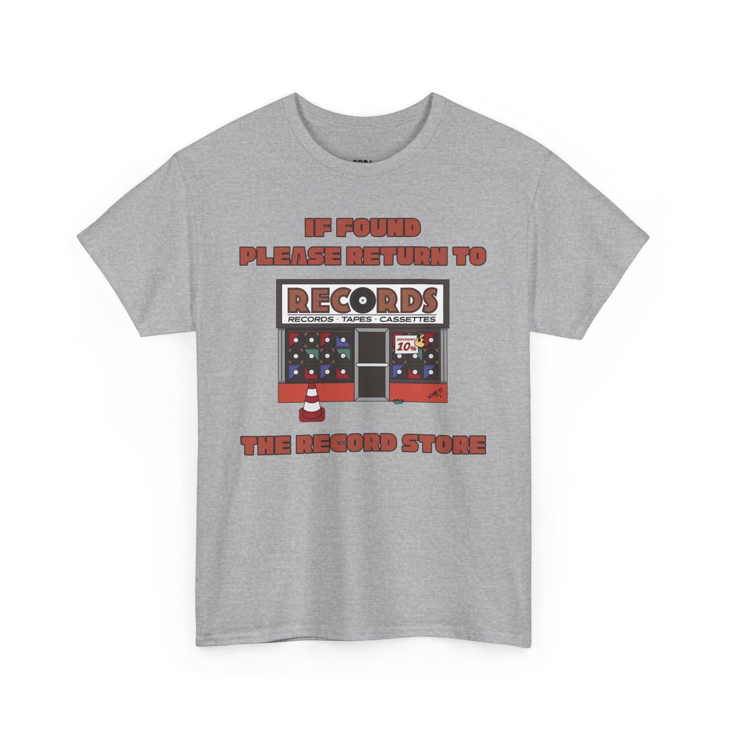 'If Found, Please Return to the Record Store' Men's T-Shirt