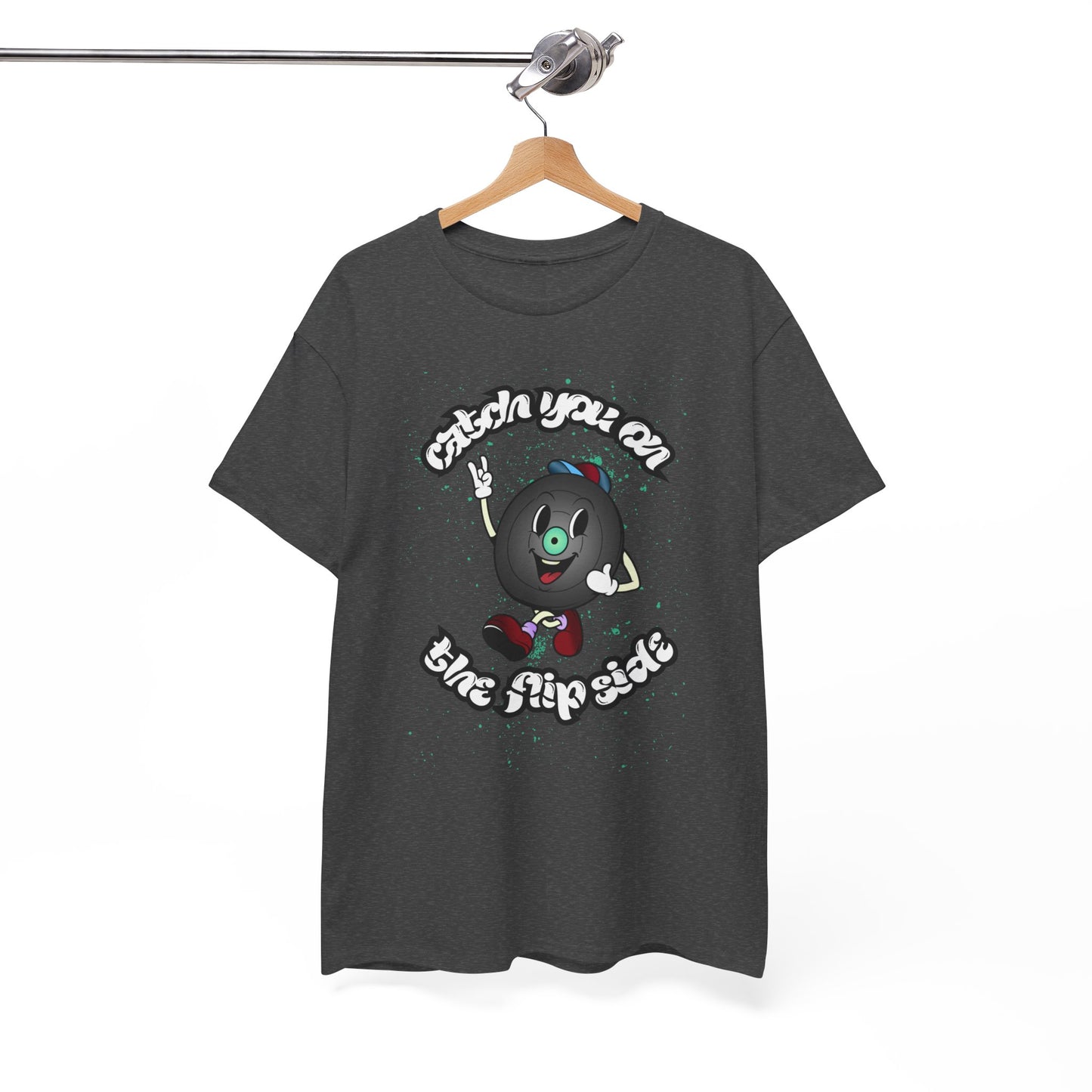 'Catch You On The Flip Side' Men's Vinyl T-Shirt