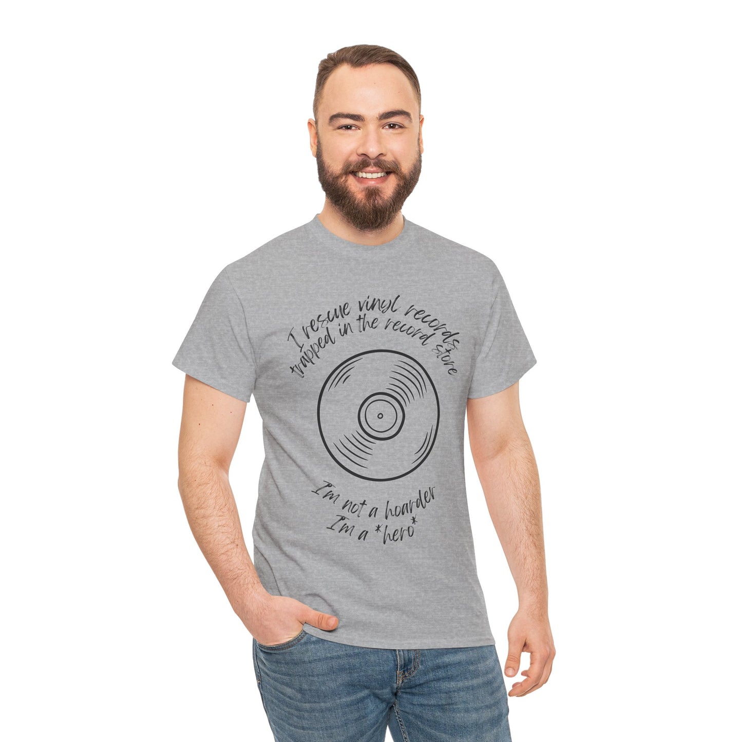 'I'm Not a Hoarder, I'm a Hero' Men's Vinyl T-Shirt