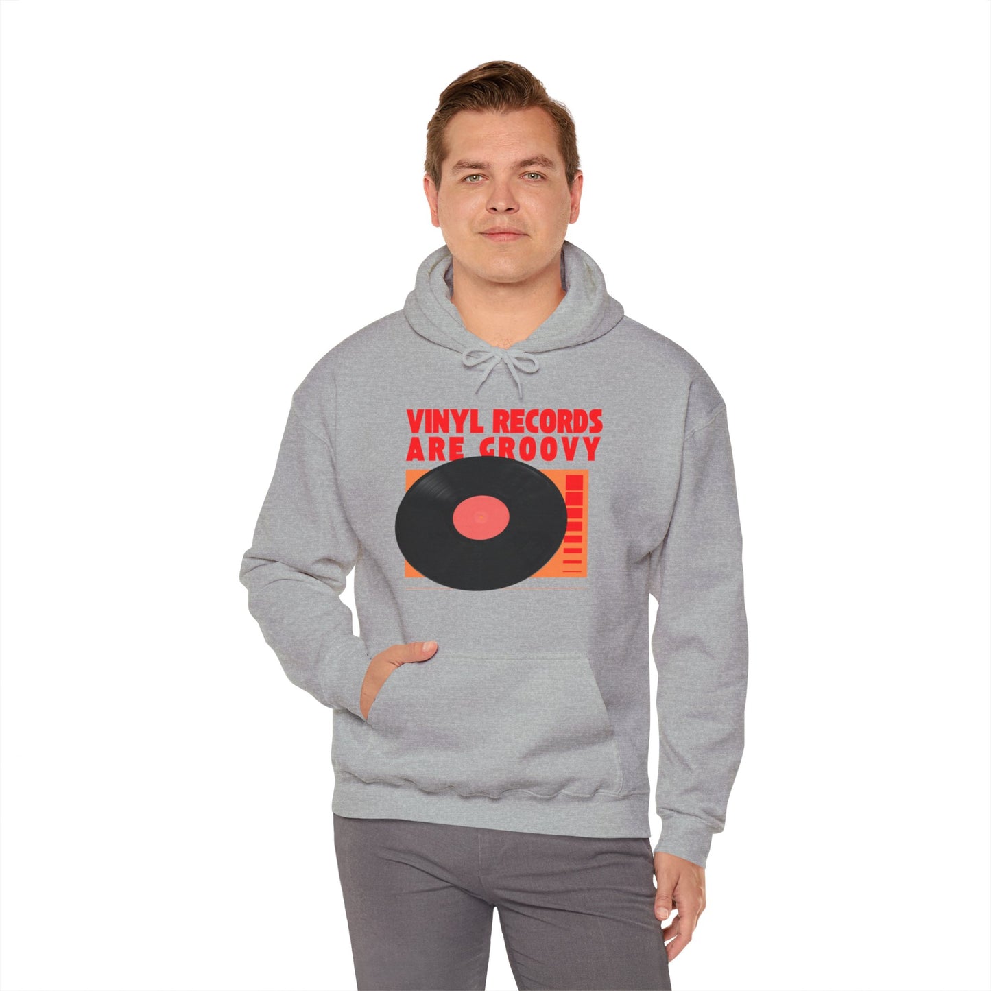 'Vinyl Records Are Groovy' Men's Hoodie